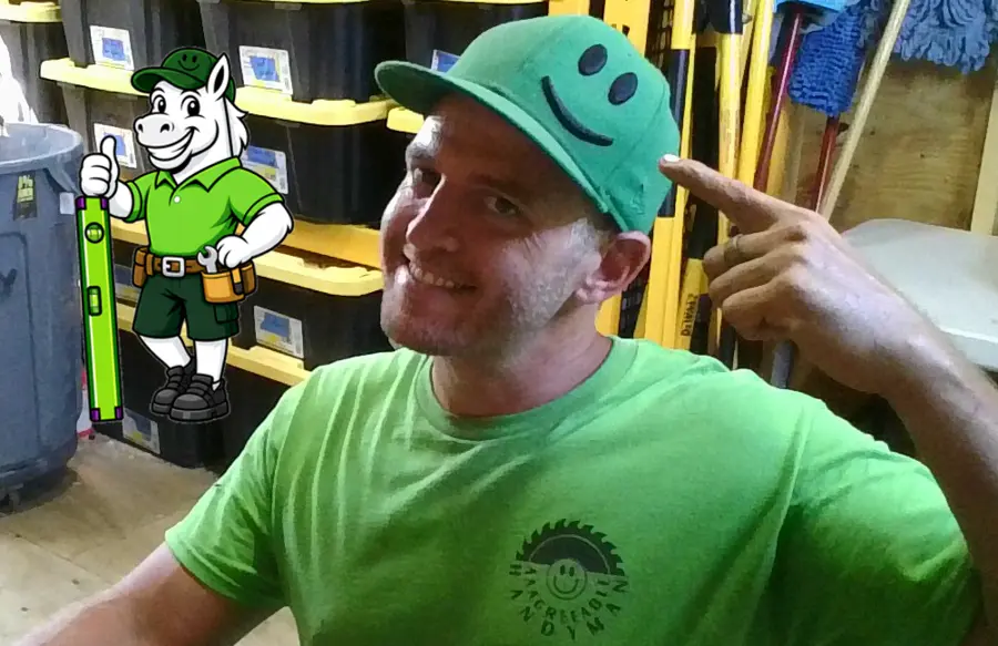 AAAgreeable Handyman smiling beside an introduction to our Southwest Florida handyman services